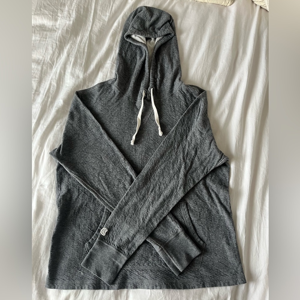 Todd Snyder x Champion Men's Grey Cotton Hoodie Sweatshirt